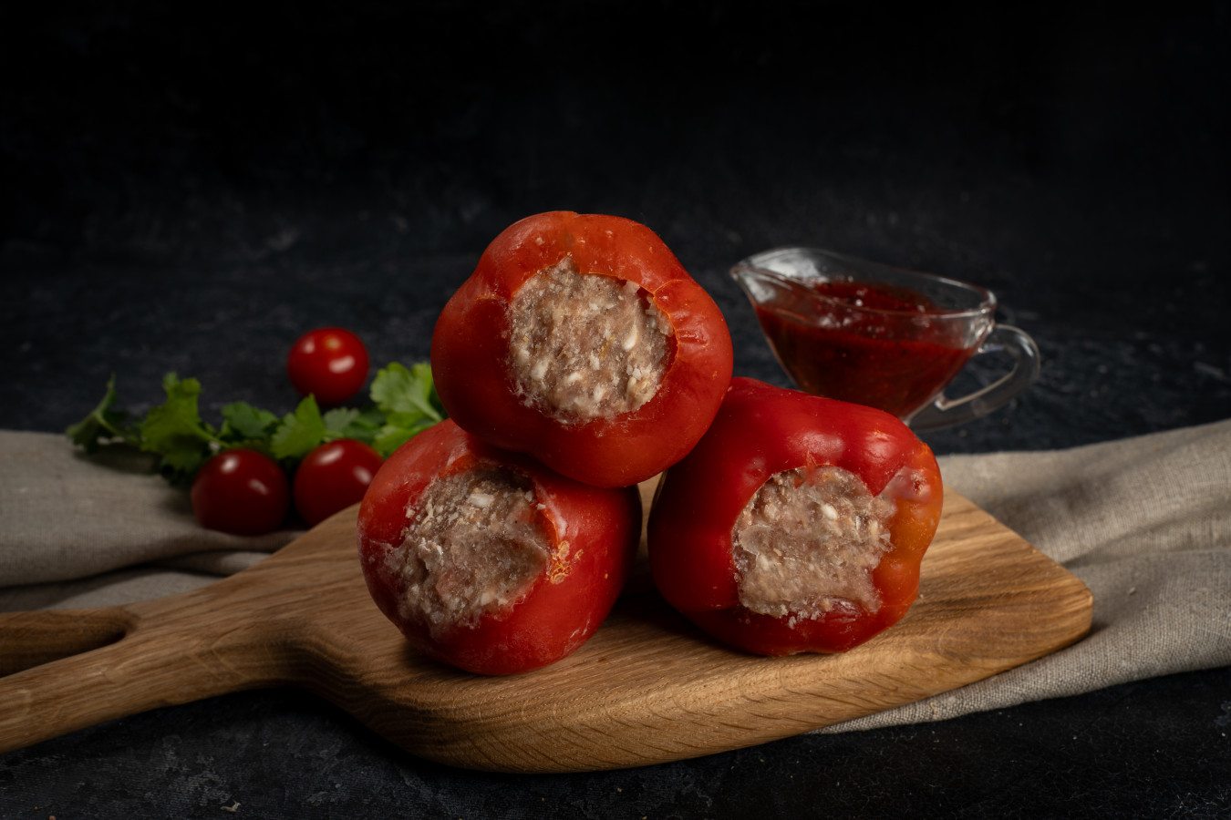 ПЕРЦЫ ФАРШИРОВАННЫЕ СВИНО-ГОВЯЖЬИ 1КГ