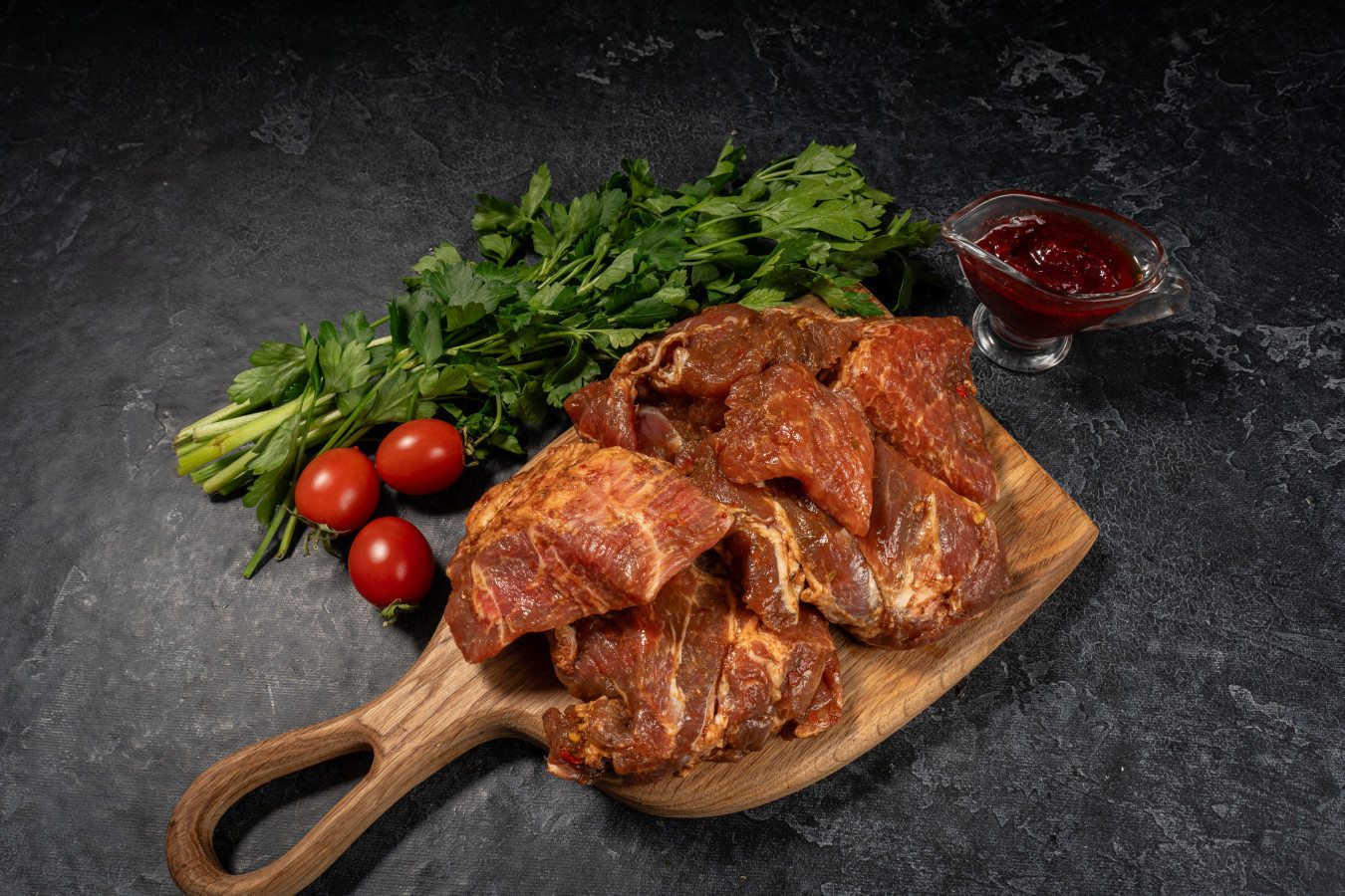 ШАШЛЫК ИЗ СВИНОЙ ШЕИ ПО-ГРУЗИНСКИ 1КГ